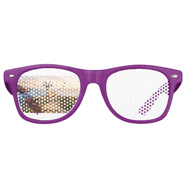 Lunettes De Fête Retro Tendance (Devant)