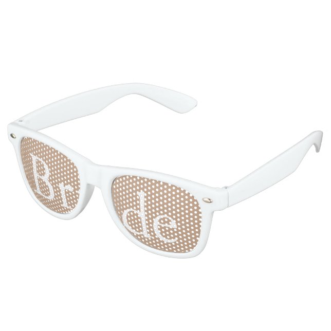 Lunettes De Fête Retro Tendance de couleur solide pour Burlap naturel (Angulaire)