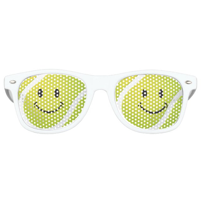 Lunettes De Fête Retro Tennis Face | Ventilateur sportif (Devant)