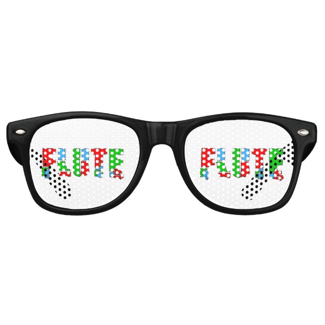 Lunettes De Fête Retro Texte de la feuille de calcul (Devant)