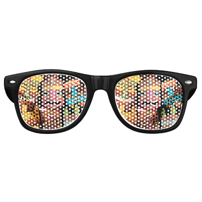 Lunettes De Fête Retro TIKI Pattern 5 (Devant)