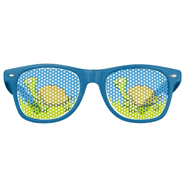 Lunettes De Fête Retro Tortue de dessin animé (Devant)