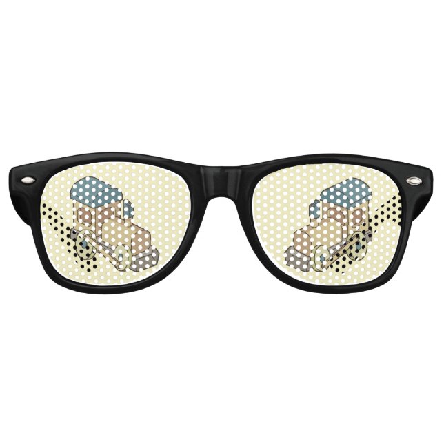 Lunettes De Fête Retro Train de jouets (Devant)