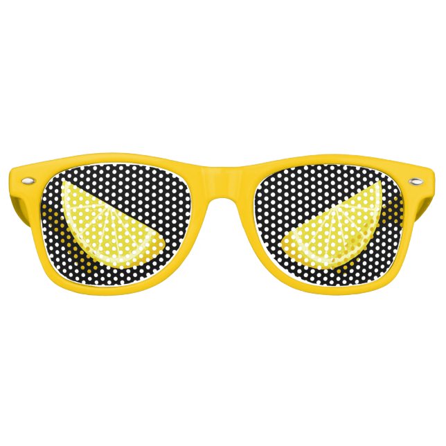 Lunettes De Fête Retro Tranche de citron (Devant)
