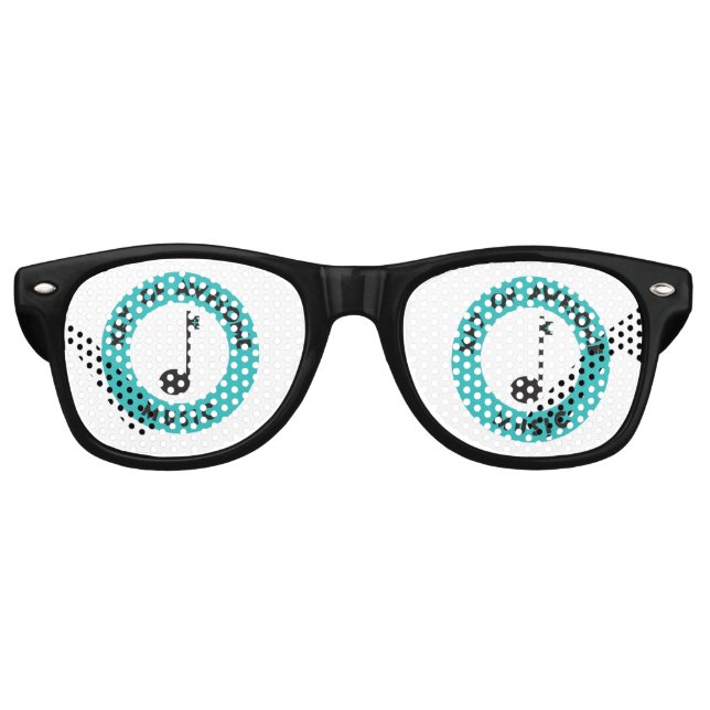 Lunettes De Fête Retro Travaille Dur. Jouez Smart. Aidez Votre Équipe. Af (Devant)