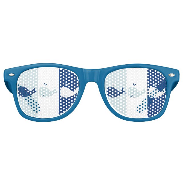 Lunettes De Fête Retro Trois baleines (Devant)
