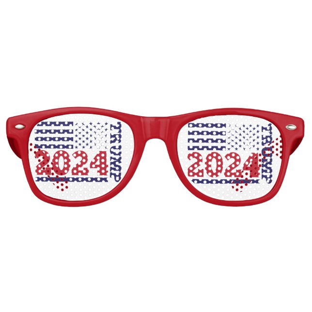 Lunettes De Fête Retro Trump 2024 (Devant)