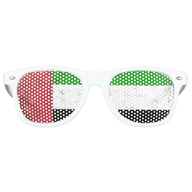 Lunettes De Fête Retro UA Émirats (Devant)
