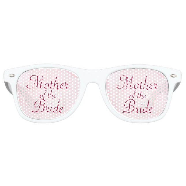 Lunettes De Fête Retro Une Fleur pour ma mère d'amour de la BRIDE (Devant)