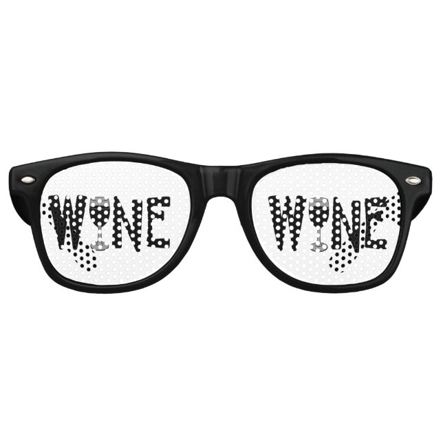Lunettes De Fête Retro Verre à vin (Devant)