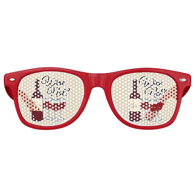 Lunettes De Fête Retro Verre de rose rouge pinot d'alcool de raisins de (Devant)