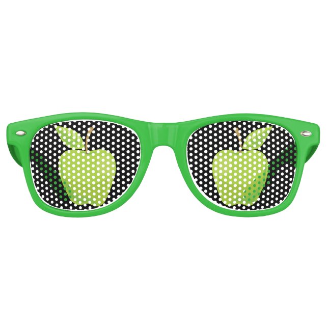 Lunettes De Fête Retro Vert pomme (Devant)
