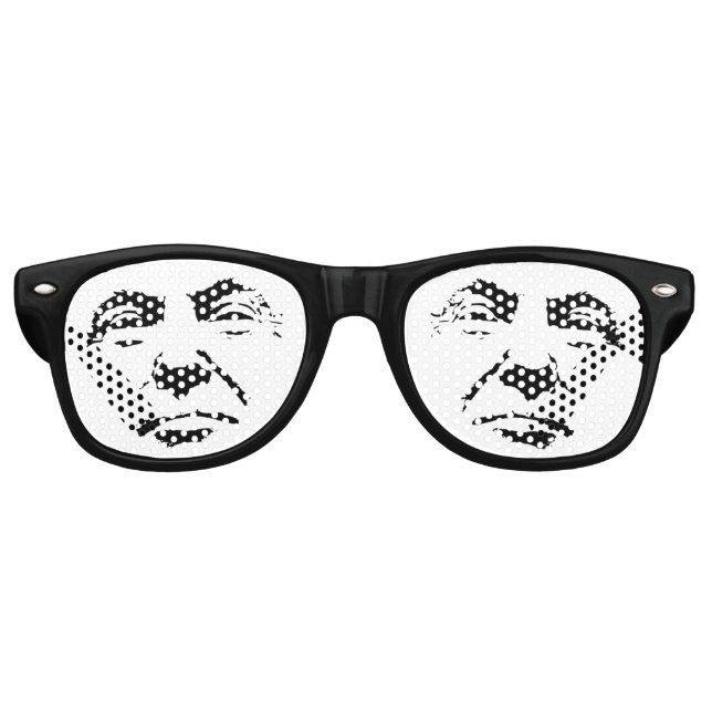 Lunettes De Fête Retro Visage de Donald Trump (Devant)