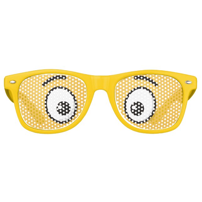 Lunettes De Fête Retro Visage souriant avec yeux ouverts (Devant)