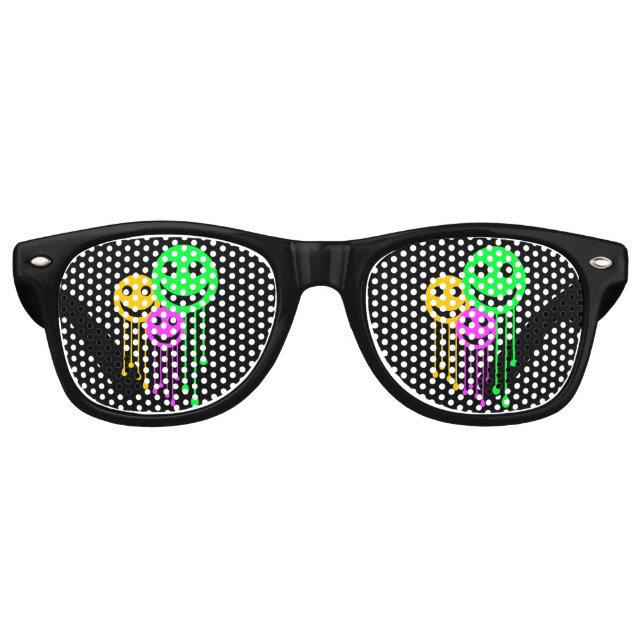 Lunettes De Fête Retro Visages souriants (Devant)
