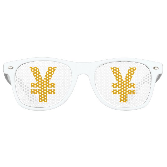 Lunettes De Fête Retro Yen sign (Devant)