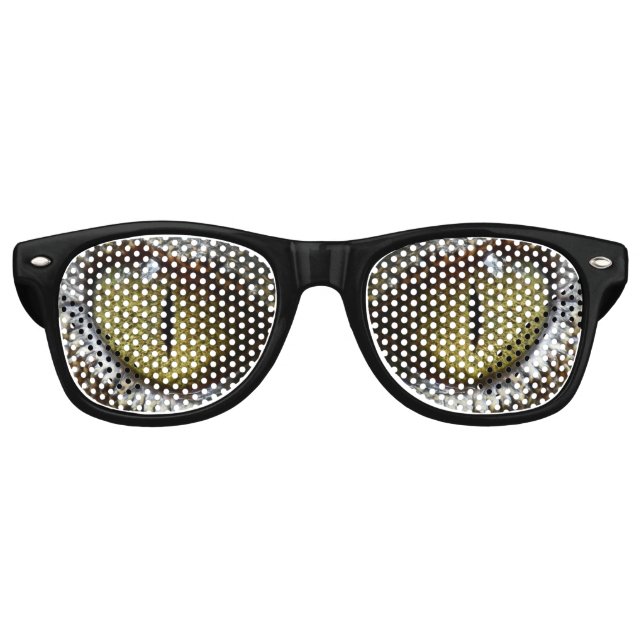 Lunettes De Fête Retro Yeux de reptile (Devant)