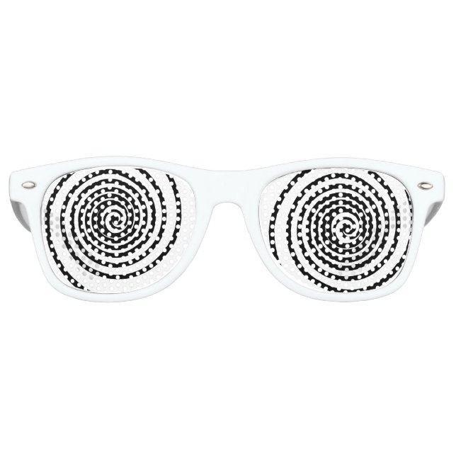 Lunettes De Fête Retro Yeux Hypnotiques Ensorcelants (Devant)