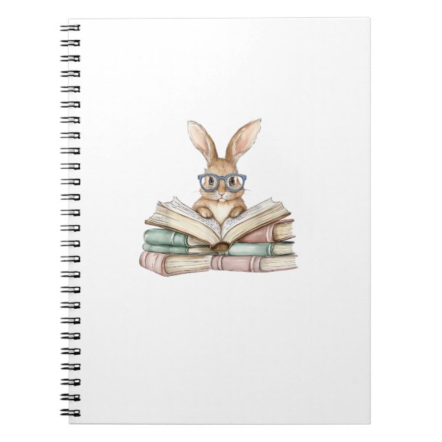 Lunettes de lapin de lecture mignonnes Livres T de (Devant)