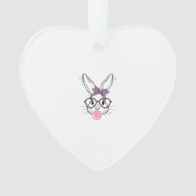 Lunettes de léopard visage de lapin Bubble Gum Pâq (devant)