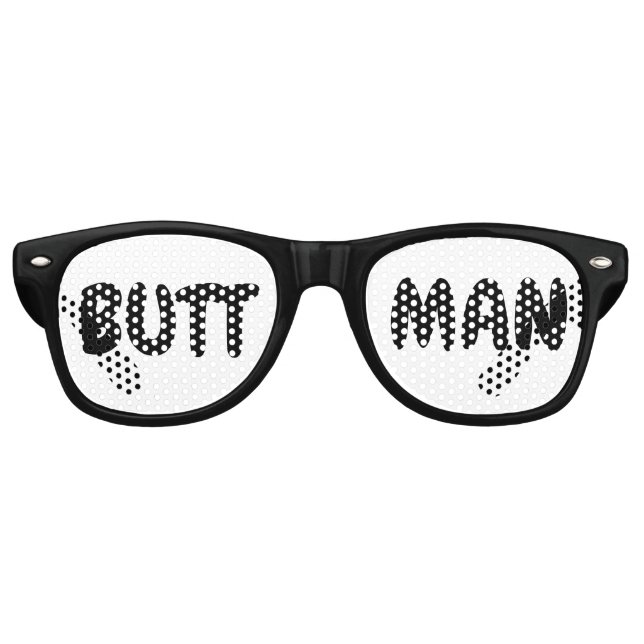 LUNETTES DE SOIRÉE DRÔLES POUR HOMME FESSIER (Devant)