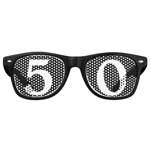 Lunettes de soleil 50 ans Anniversaire (Devant)