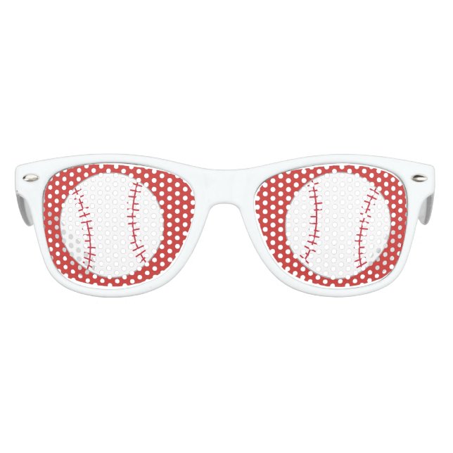 Lunettes de soleil à thème de baseball - Fête Favo (Devant)