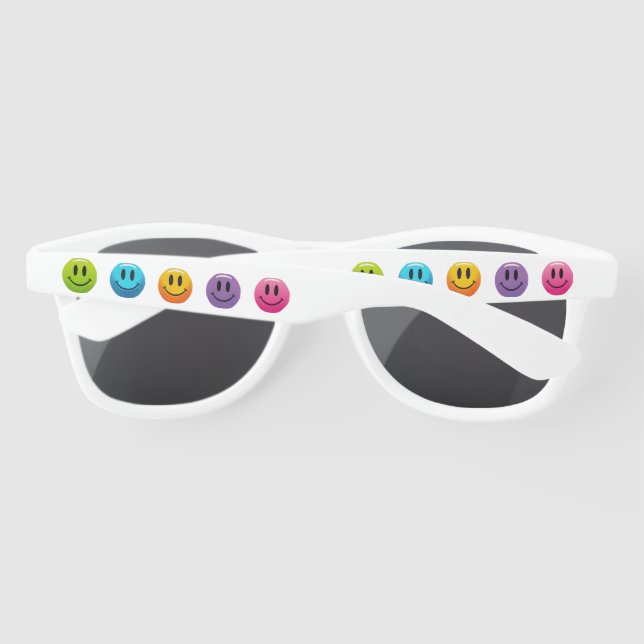 Lunettes De Soleil "Adorable Smile Emoji Motif Collection" (Dos)