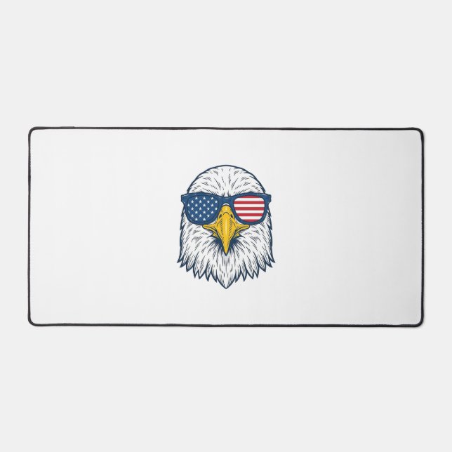 Lunettes de soleil aigle patriotique dessin vector (Recto)