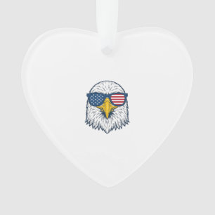Lunettes de soleil aigle patriotique dessin vector