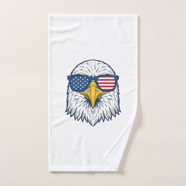 Lunettes de soleil aigle patriotique dessin vector (Serviette à main)