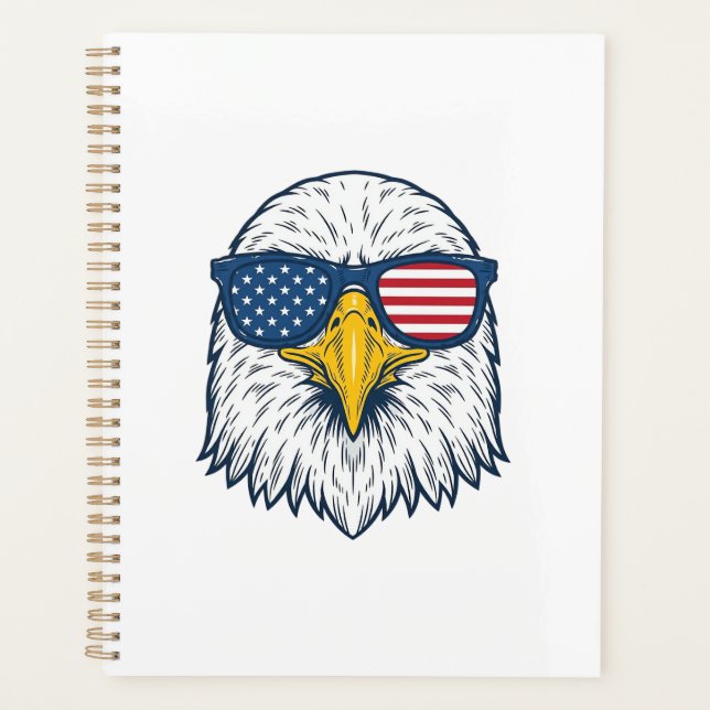 Lunettes de soleil aigle patriotique dessin vector (Devant)