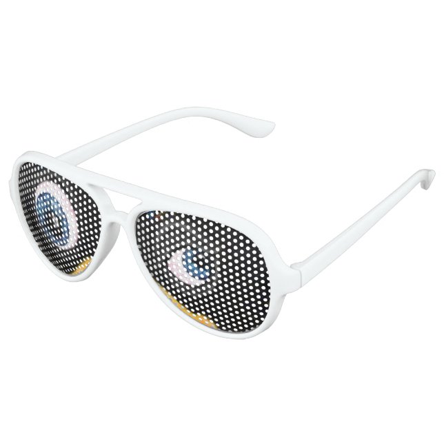 Lunettes de soleil amusantes de l'aviateur de fête (Angle)