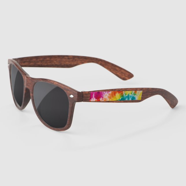 Lunettes De Soleil Anniversaire de Tie Dye Rainbow (Gauche)