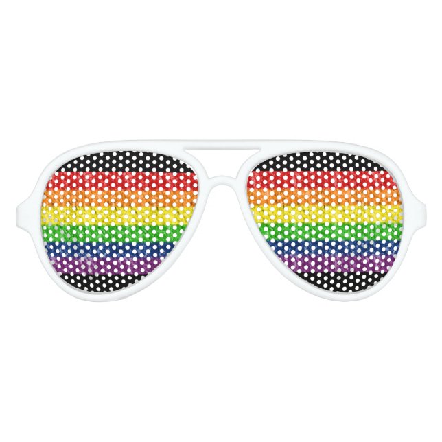 Lunettes de soleil arc-en-ciel gay pride (Devant)