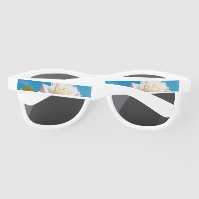 Lunettes De Soleil Beauté de Rose blanche (Dos)