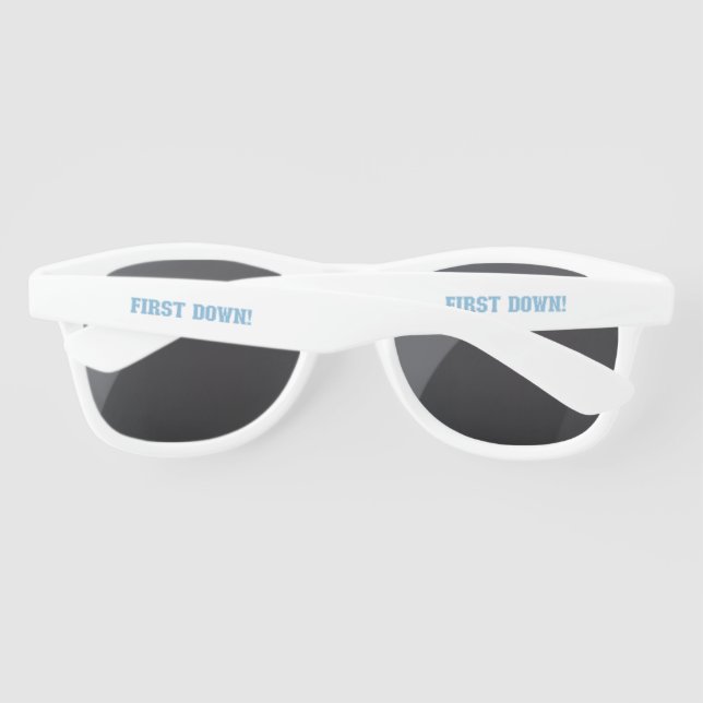 Lunettes De Soleil Bleu et blanc premier bas (Dos)