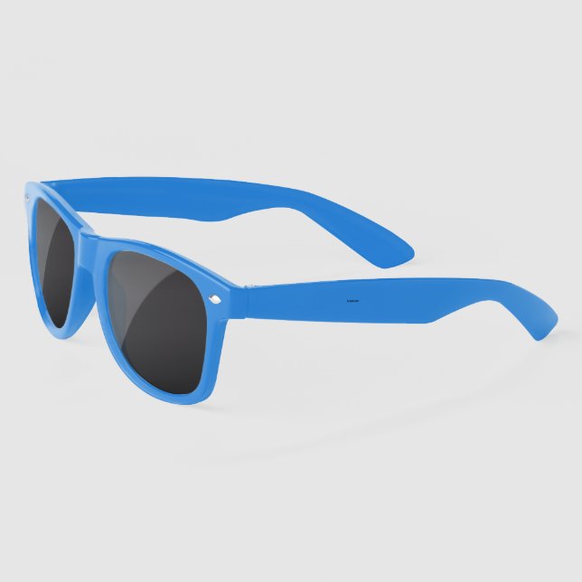 Lunettes de soleil bleues avec des branches incurv (Gauche)