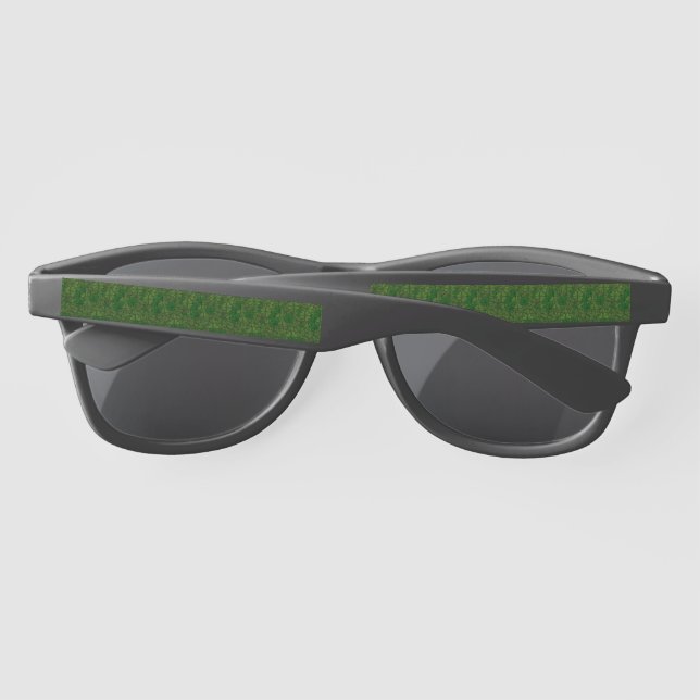 Lunettes De Soleil Champ d'Art numérique Shamrock Motif St Patrick (Dos)