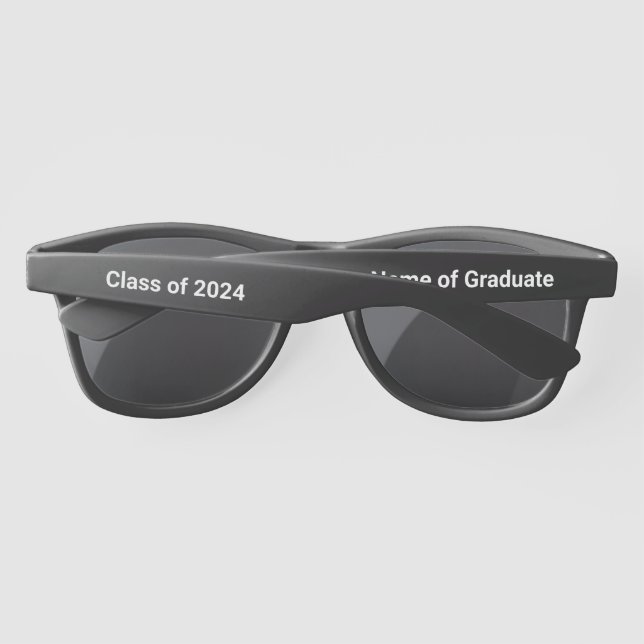 Lunettes De Soleil Classe de 2024 avec Modèle de nom du diplômé (Dos)