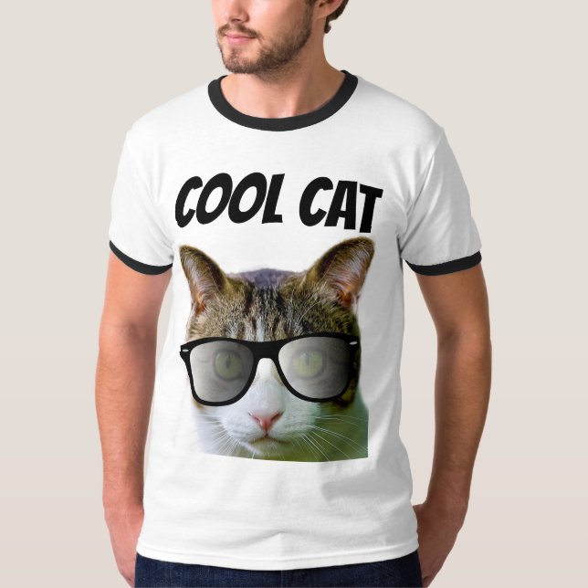 Lunettes de soleil cool CAT HOMMES T-Shirts (Devant)