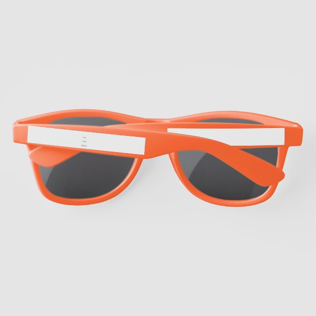 Lunettes De Soleil Créez votre propre blanc  (Dos)