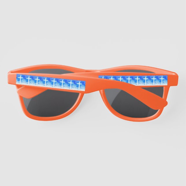 Lunettes De Soleil Cross of Light Jesus Christ Customizable Christian (Dos)