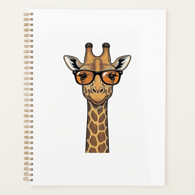 Lunettes de soleil de girafe cool Vintage gravure  (Devant)