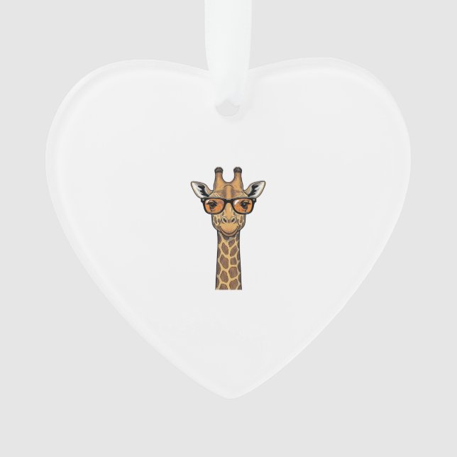 Lunettes de soleil de girafe cool Vintage gravure  (devant)
