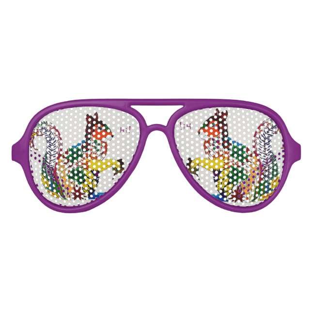 Lunettes de soleil de la fête des écureuils (Devant)