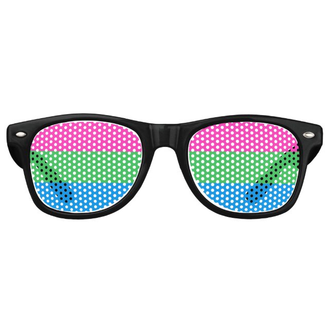 Lunettes de soleil de marque de fierté polysexuell (Devant)