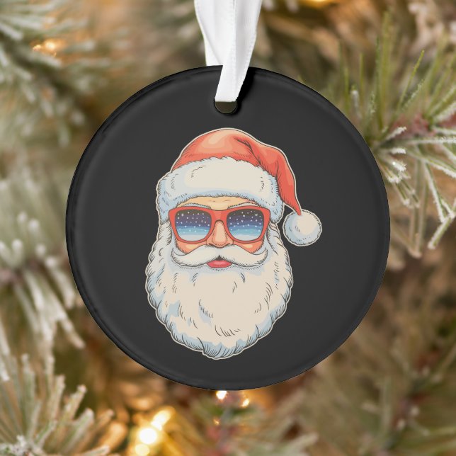 Lunettes de soleil de Noël rétro visage Santa Noël (Arbre)