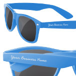 Lunettes de soleil de nom commercial promotionnell<br><div class="desc">Ajoutez votre nom d'entreprise,  votre site Web ou votre texte pour customiser les deux côtés dans une police de typographie de script moderne.</div>