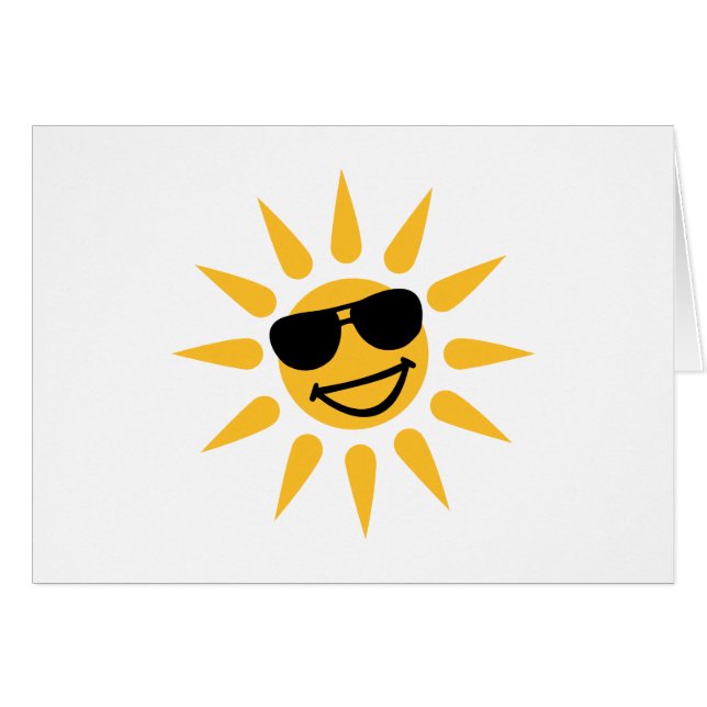 Lunettes de soleil de sourire de visage du soleil (Devant horizontal)